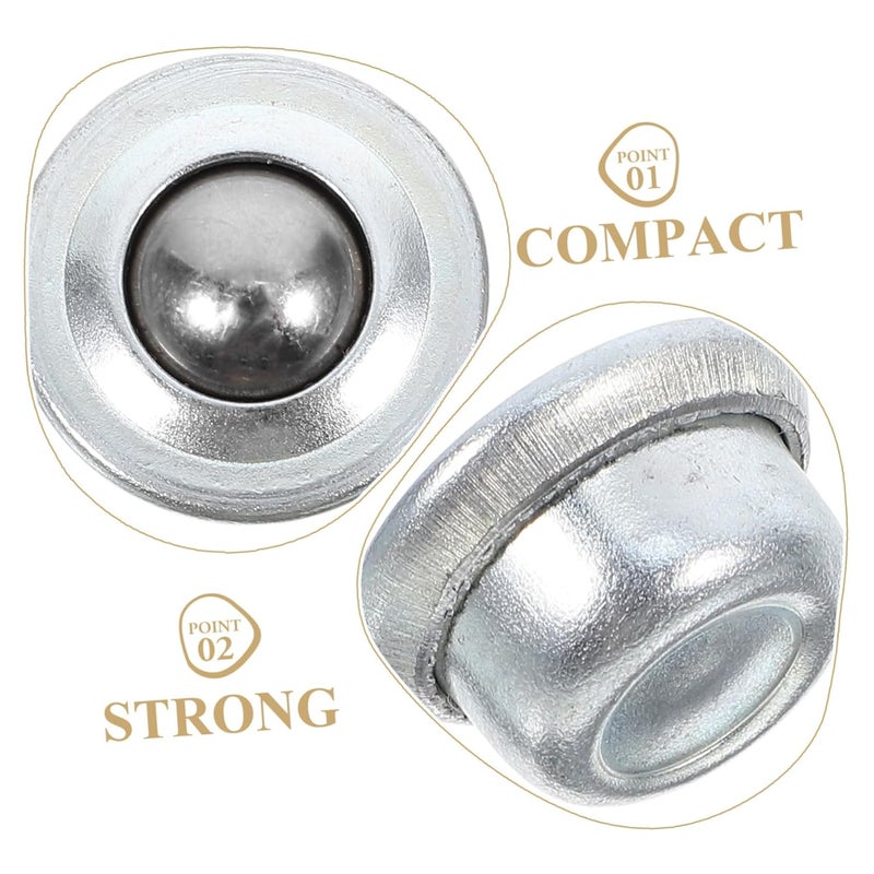 10Pcs Steel Ball Bearing Casters Swivel Rollers For Furniture Transfer Stamping Conveying - Image 4